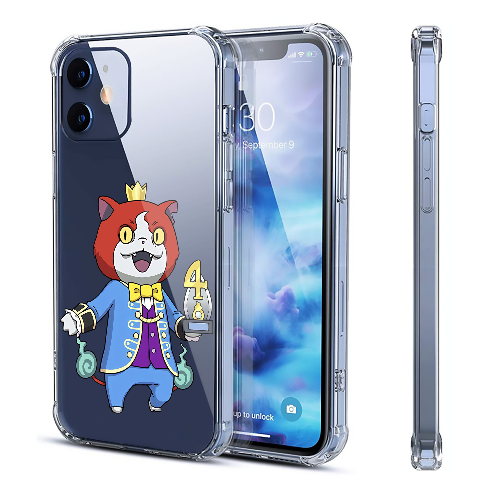 （画像用） 妖怪ウォッチ Yo-kai Watch 【iPhone 12シリーズ対応】透明スマホケース（クリアソフトケース）
